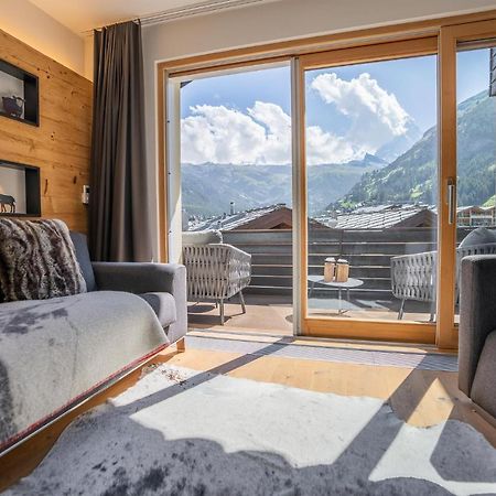 Moderne Wohnung Mit Ausblick Und Viel Sonne Zermatt Exterior foto